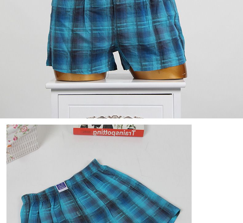 男士内裤阿罗裤全棉质透气宽松平角内裤 纯棉家居短裤大裤衩活动详情图8