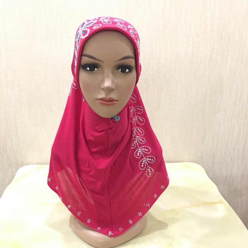 厂家直销 孔雀钻烫钻 盖头礼拜头巾产品图