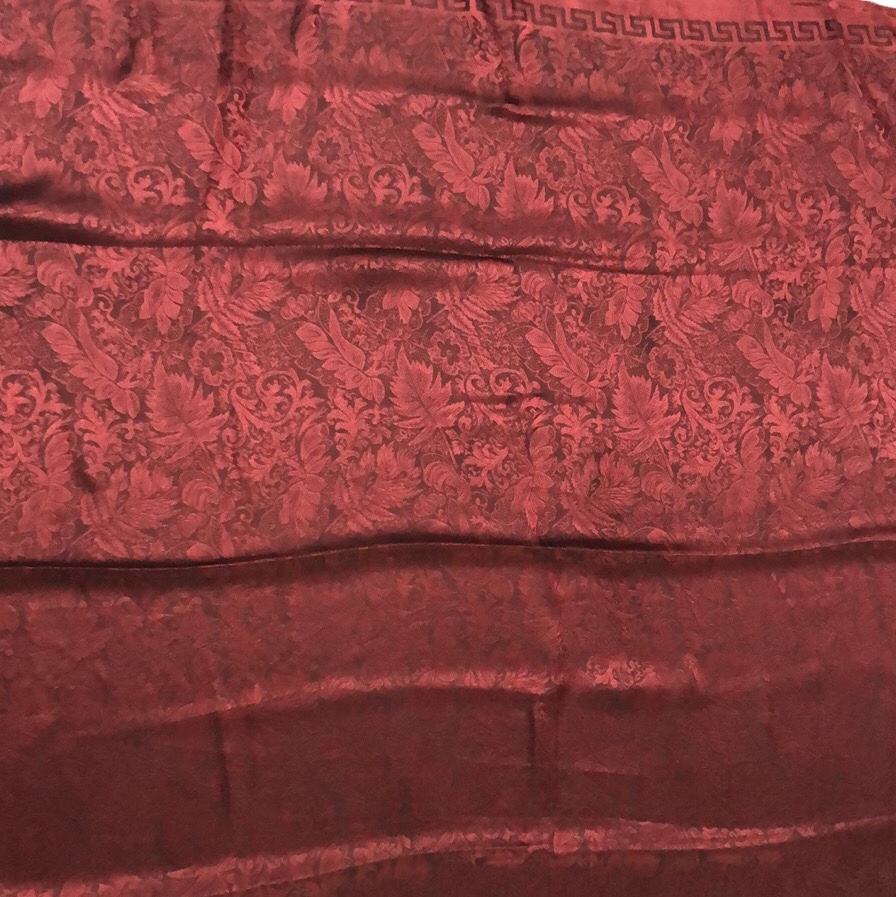 Jacquard Square. Long Scarf Application Scenario