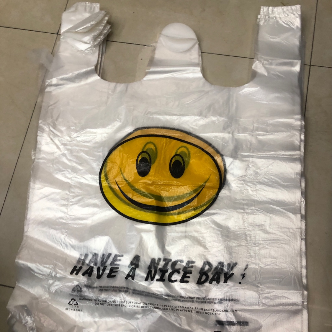 Freight self-care, spot, smiling face bag 55x80 a pack of 100 40 yuan thumbnail