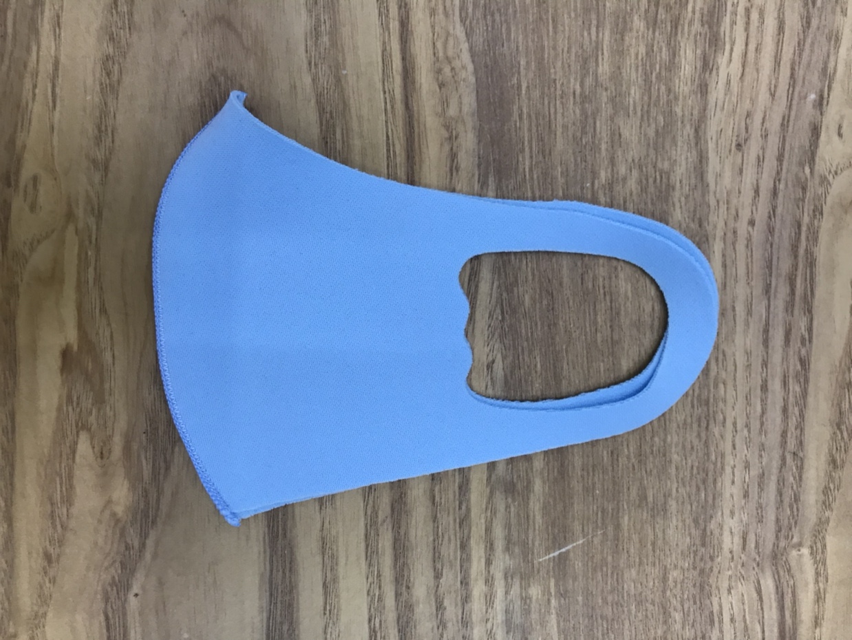 儿童纯色彩色明星口罩防尘防晒透气可水洗蓝色【外贸专供】民用民用民用民用图