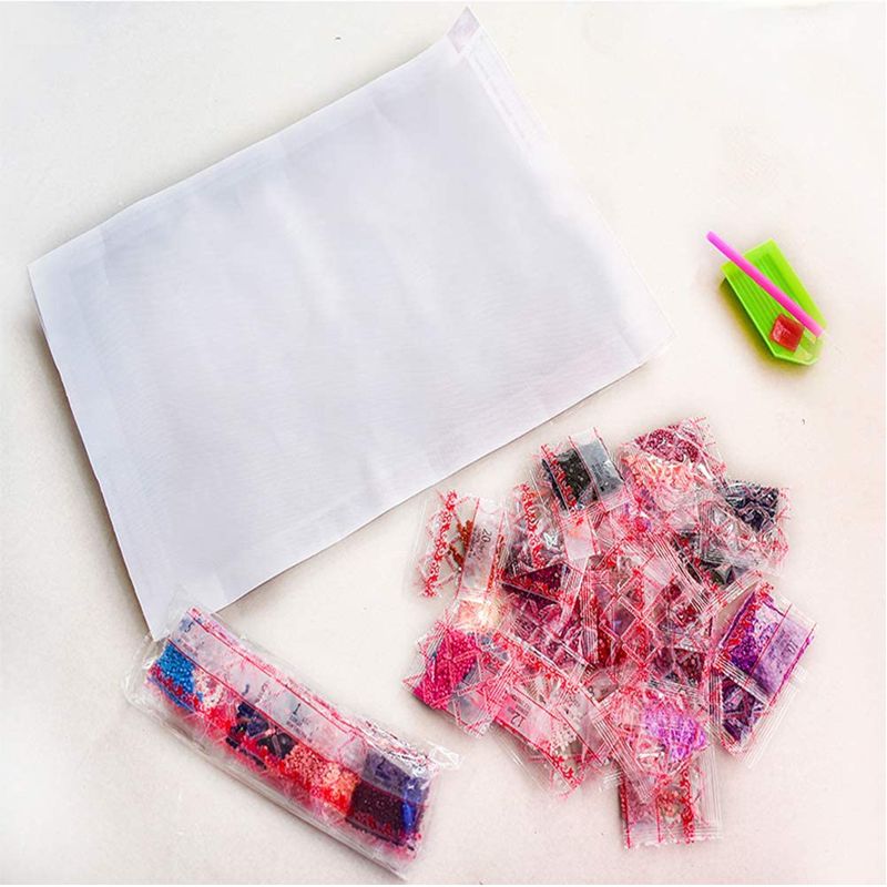 外贸新款5D钻石画跳舞女孩卧室DIY圆钻满钻风景十字绣装饰画详情图6