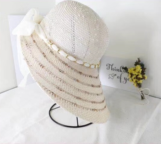 Chain peach sun hat thumbnail