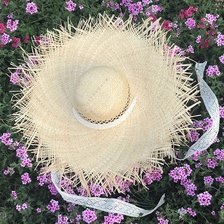 草帽1遮阳草帽女夏天出游海边休闲百搭大沿防晒可折叠沙滩优雅太阳帽女