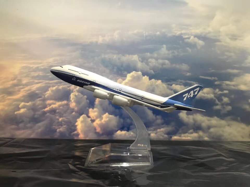 金属飞机模型（波音航空B747-400）飞机模型  合金飞机模型