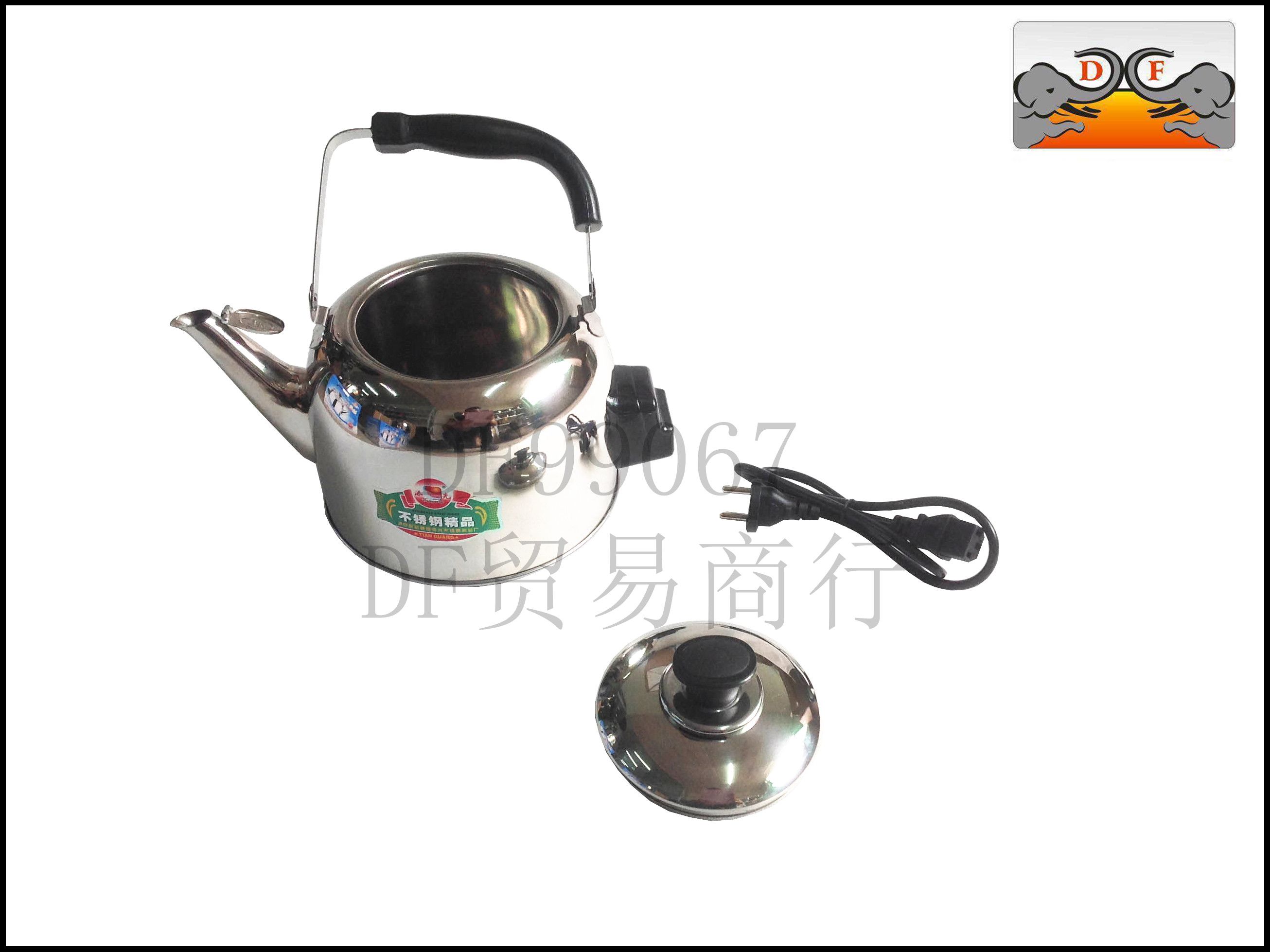 DF99067大容量电热水壶不锈钢电热开水壶不锈钢防干烧高升电热水壶 开水鸣音 DF TRADING HOUSE