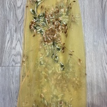Embroidered net cloth field towel