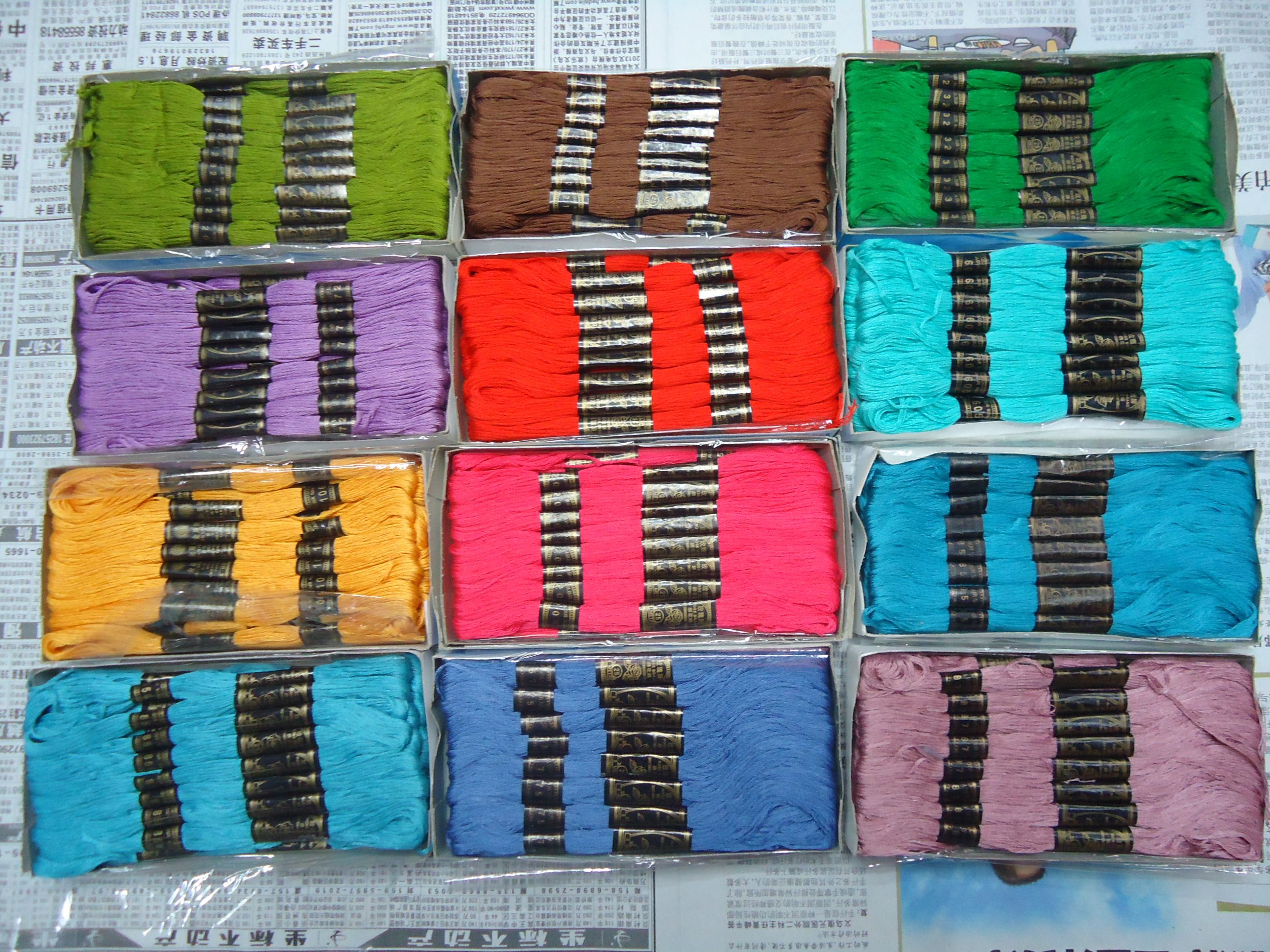 Hilo de coser bordado 100% algodón de marca rose hilo de coser artesanal no étnico detail image 1