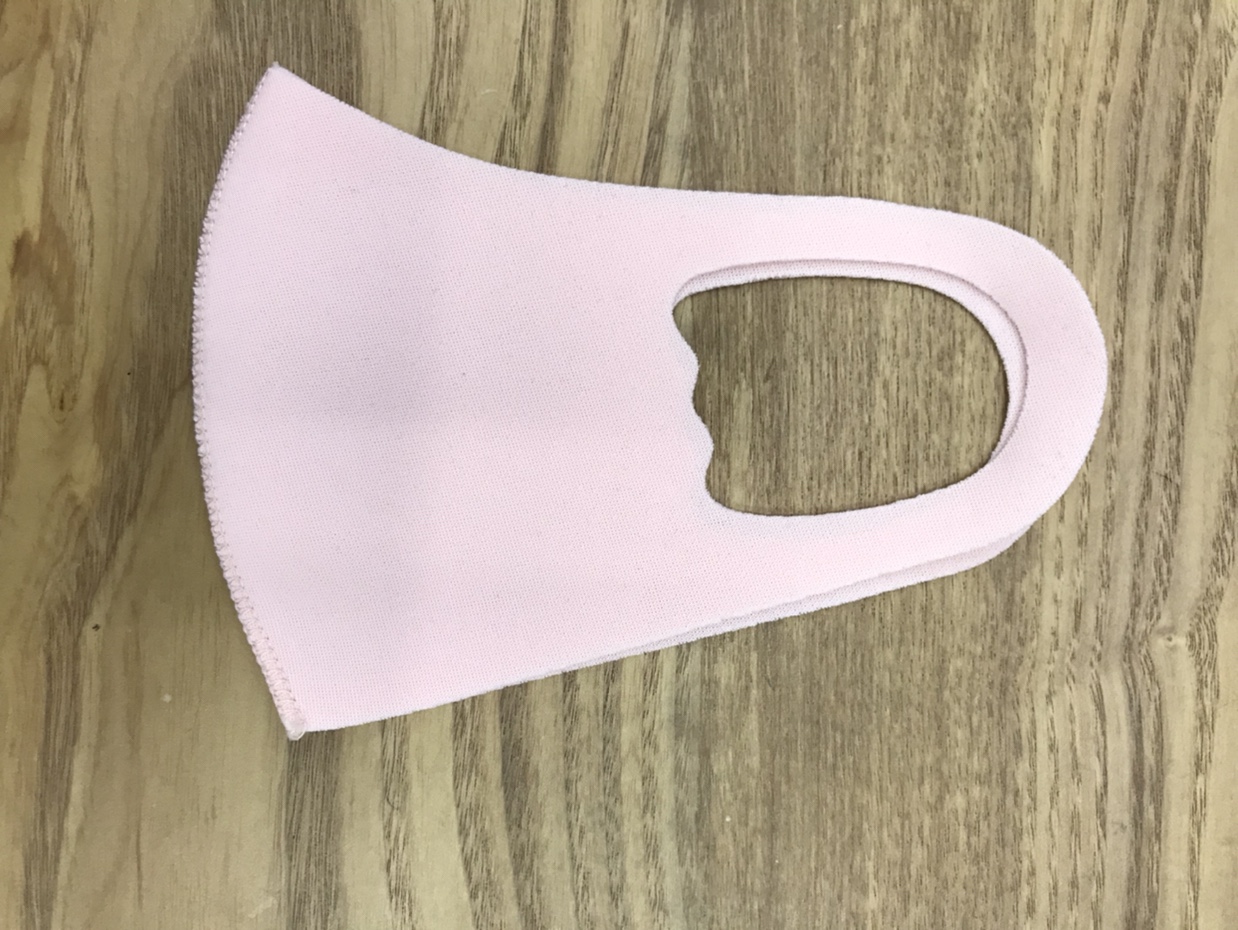 儿童纯色彩色明星口罩防尘防晒透气可水洗淡粉色【外贸专供】