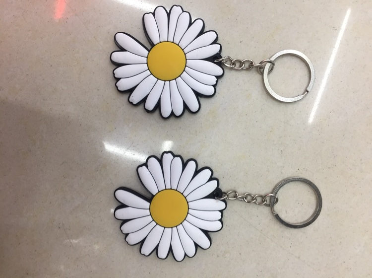 Pvc rubber drop plastic environmental protection key chain thumbnail