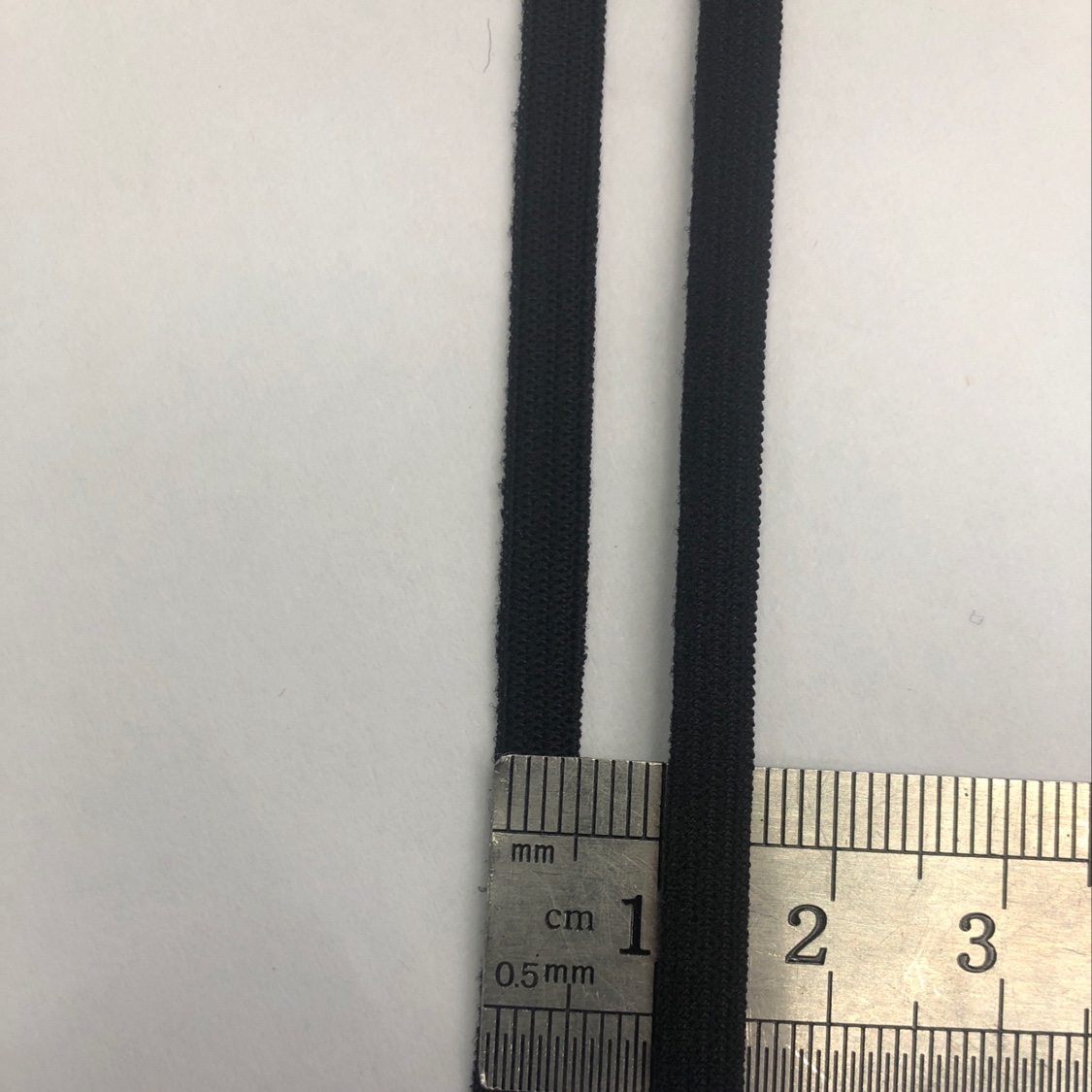 0.5CM氨纶锦纶黑色松紧带