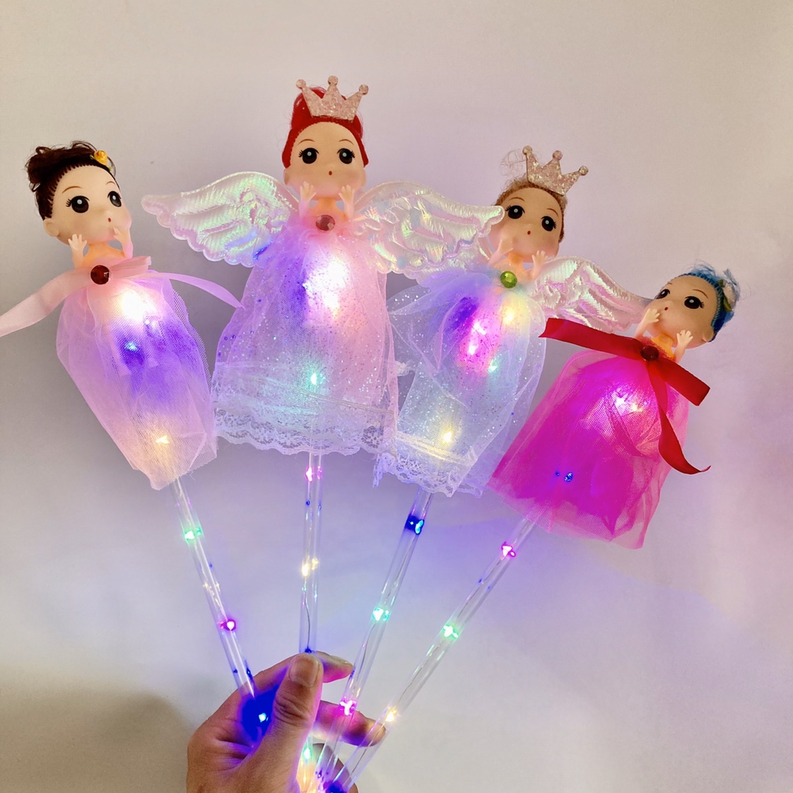 新款发光玩具天使娃娃仙女棒魔法棒地推礼品夜市地摊儿童详情图8