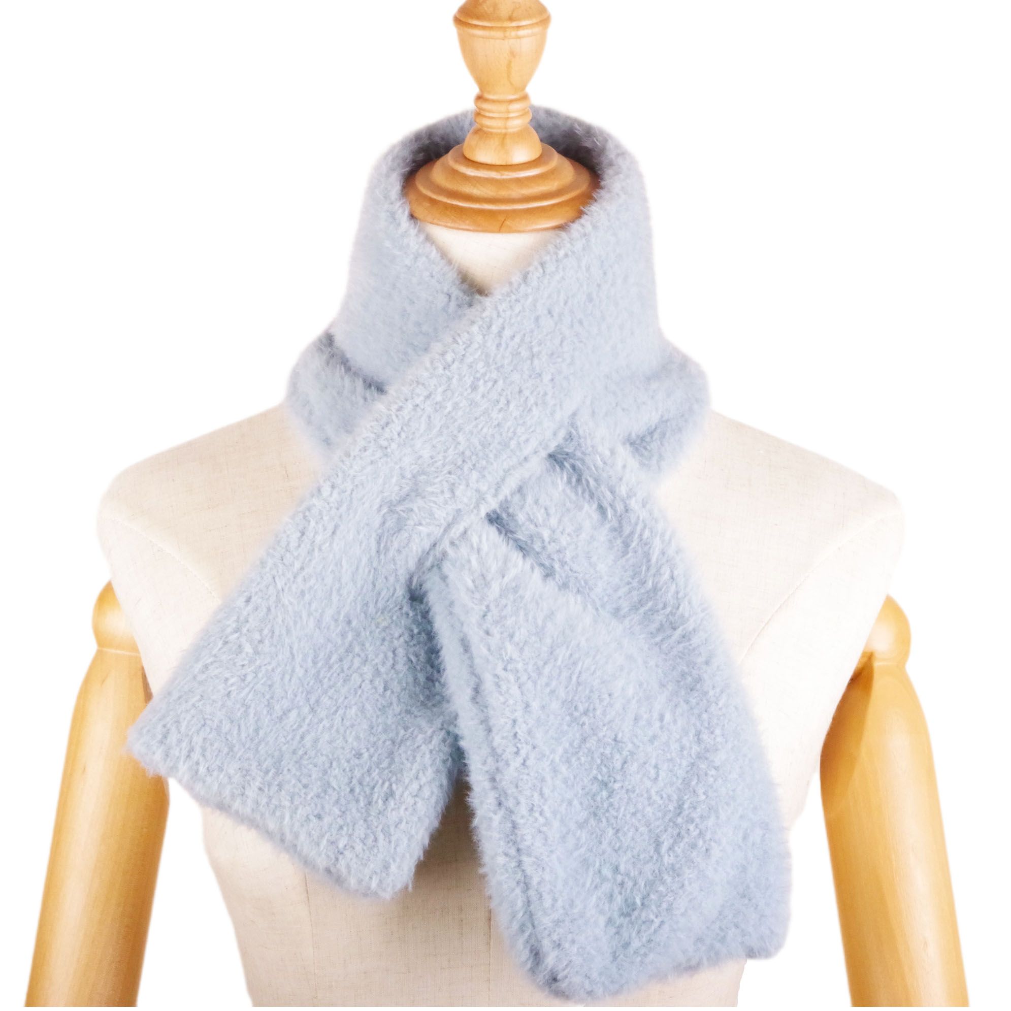Bao Le Cashmere Open Scarf Winter Plush Scarf A Variety Of Colors Warm Fashion Imitation Fur Scarf Application Scenario