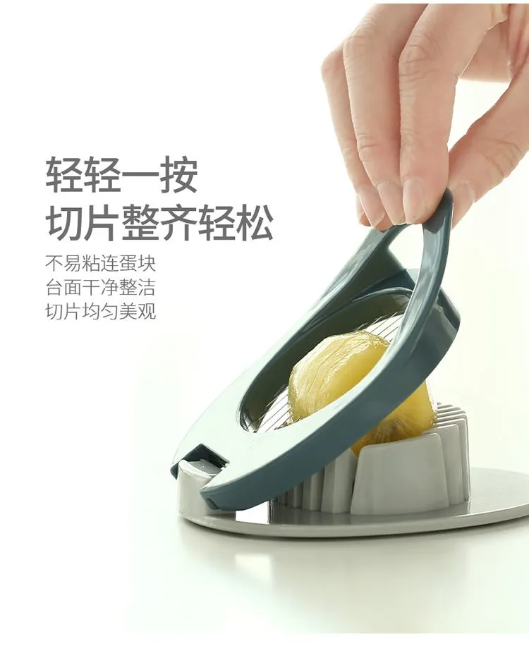 Japanese kitchen household multi-functional stainless steel egg slicer, preserved egg and preserved egg slicer, egg slicing magic tool detail image 4