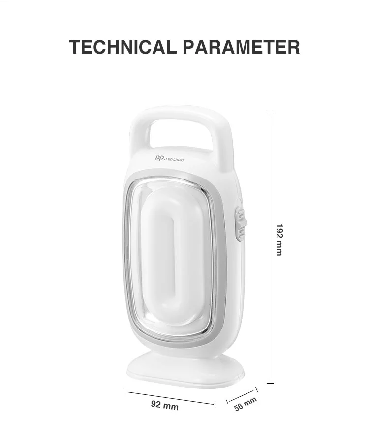 DP-7158 rechargeable SMD LED emergency light with stand详情图5