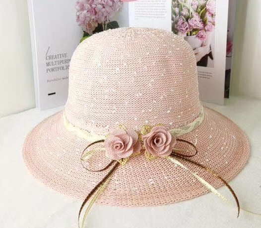Monochrome double flowers in along sunhat thumbnail