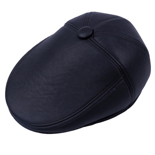Middle-aged and elderly people, patent leather hats, berets, men, autumn and winter, grandpa's forward hat, old man's warm cotton hat, dad's baseball cap, dark blue
