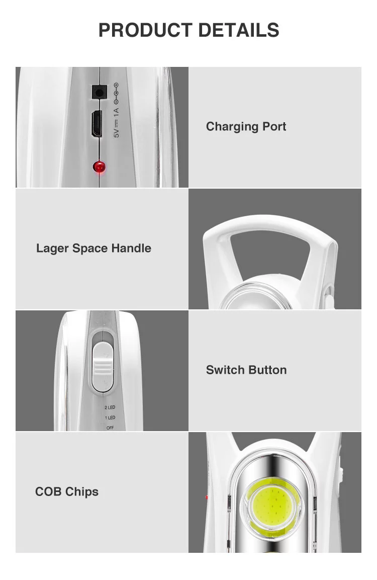 Rechargeable Portable Emergency Light DP LED 7156详情图4