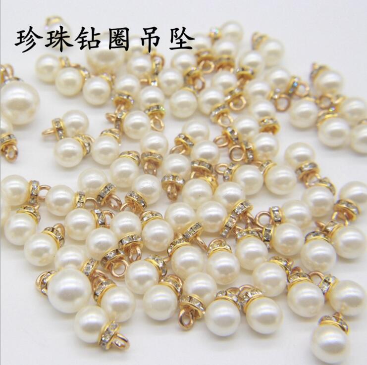 Do-it-yourself hanging ring pearl accessories