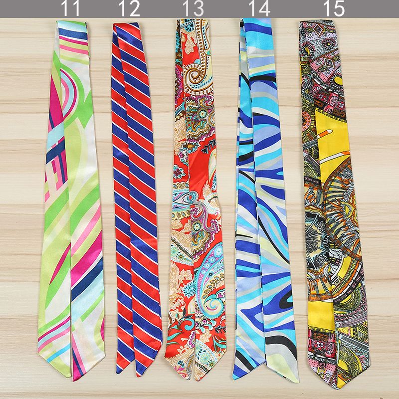 简爱丝缘2022春夏新款时尚丝巾女绑包包手柄丝带发带围巾批发详情图3