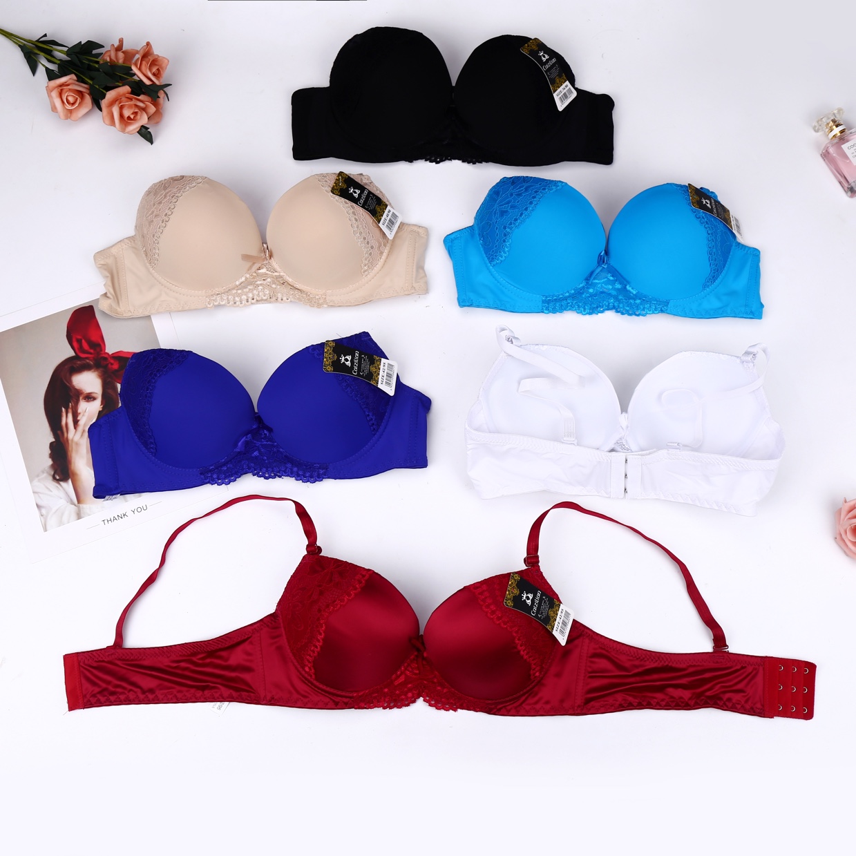 Cross border lace bras