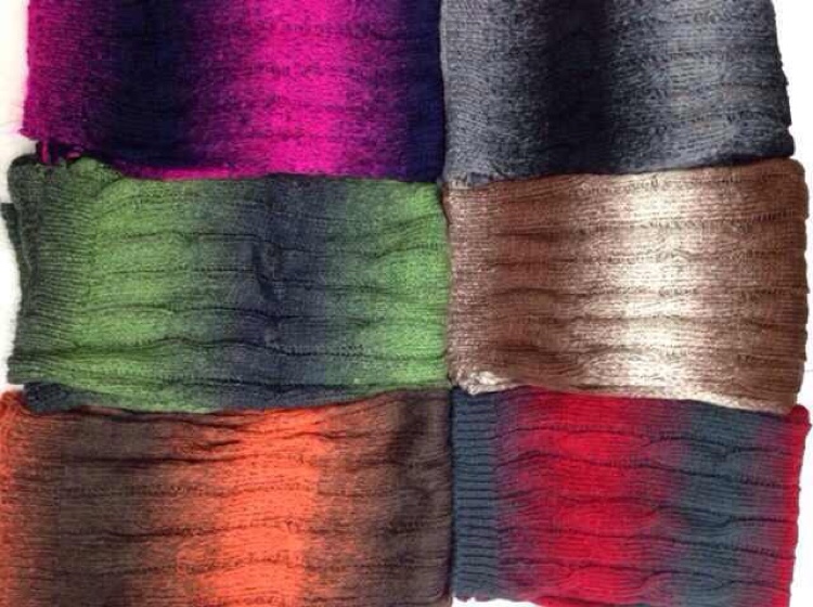 Colorful Knitted Scarf