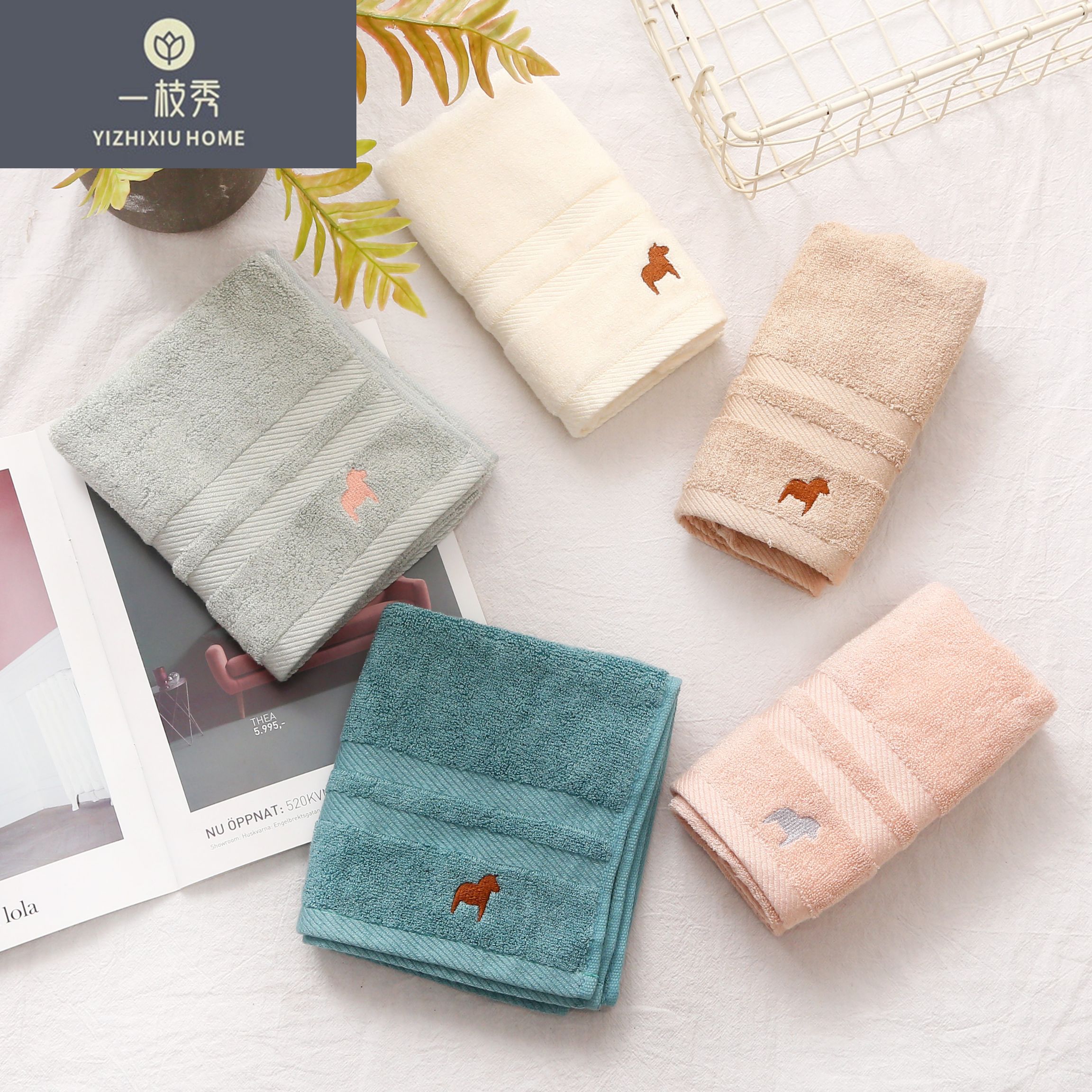 Yiwu quality products: Crystal Love Towel, Bamboo Fiber towel, Absorbent towel, Soft to the touch, 5136 detail image 3