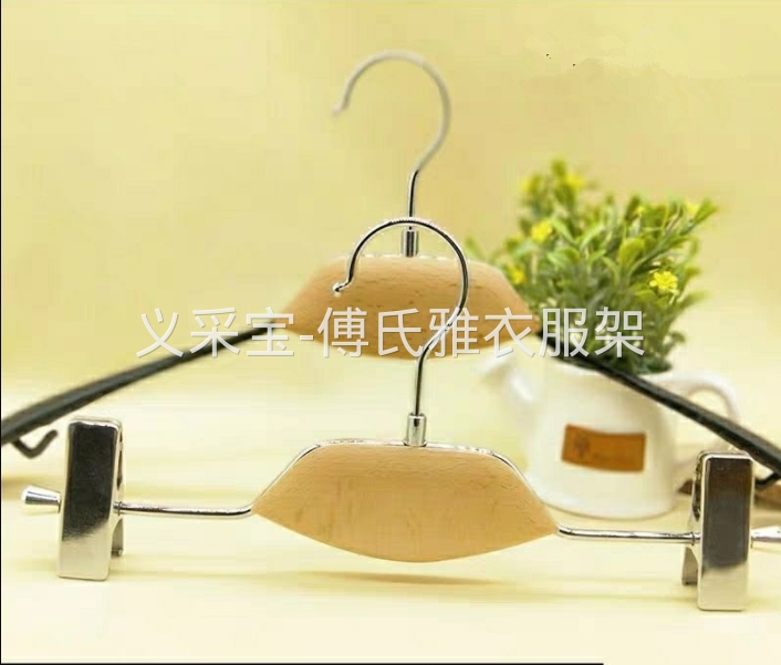 傅氏雅衣架裤架厂家直销傅氏雅衣架裤夹同款鼓木木头勺子中间榉木女装 出口欧美 衣架 裤架详情图6
