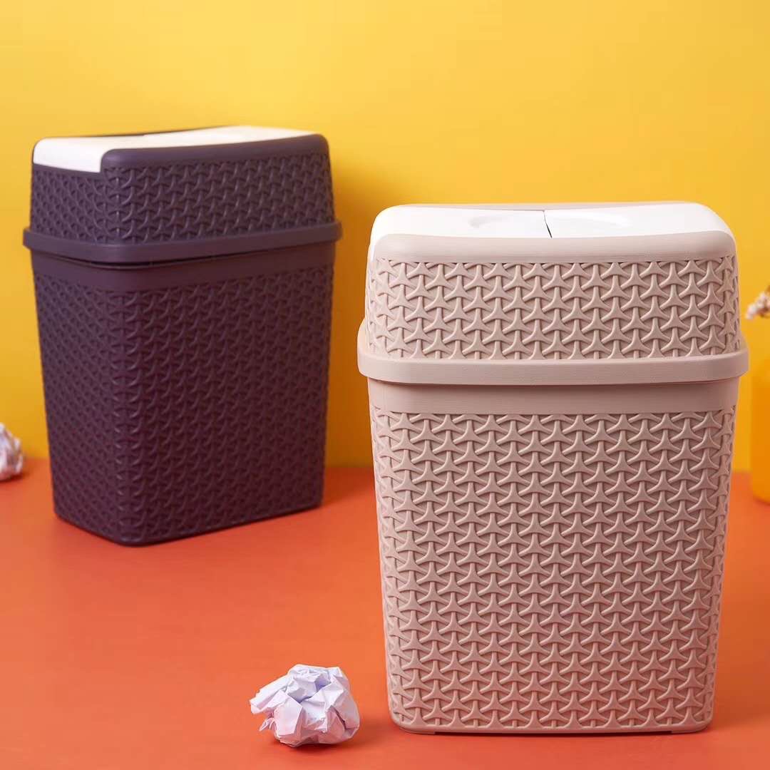 新款反盖卫生桶