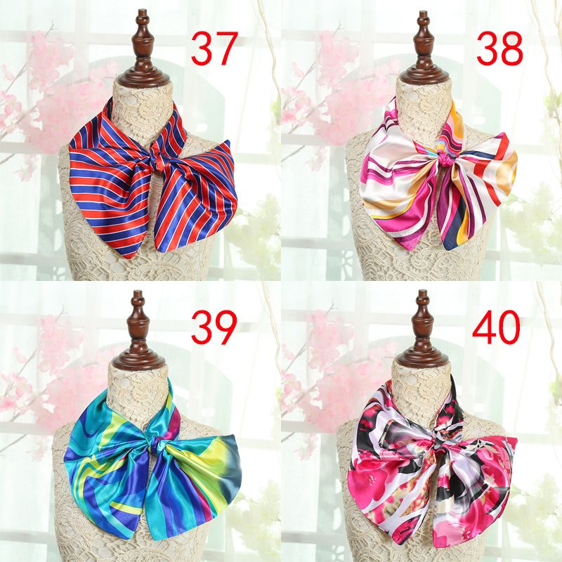 百变魔术巾/职业空姐领巾白底实物图