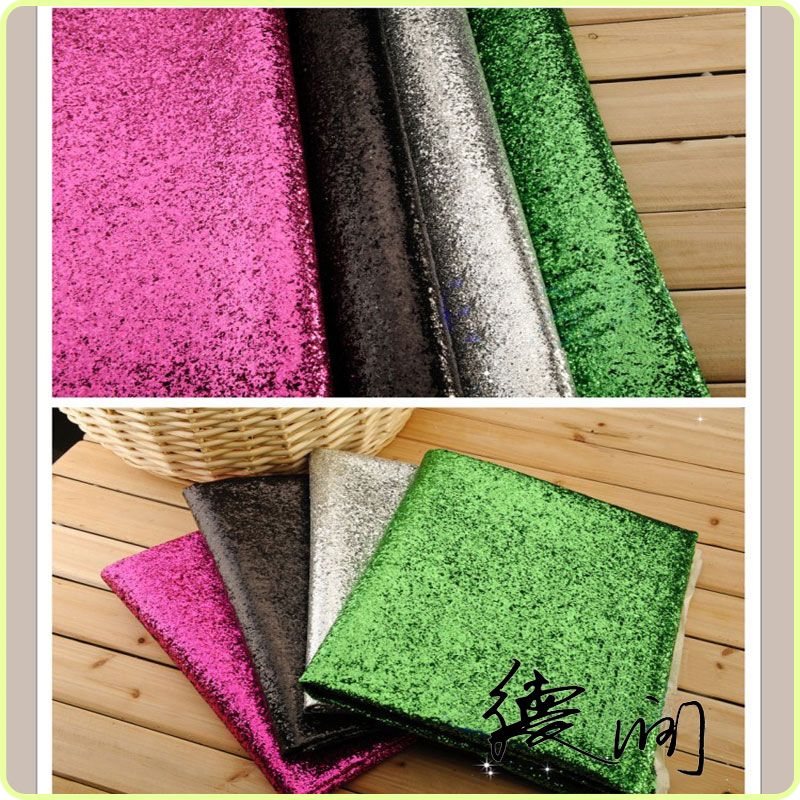 热卖0.75mm闪光金葱皮革 高档新颖pu荧光金葱粉皮革金葱粉皮革详情图3