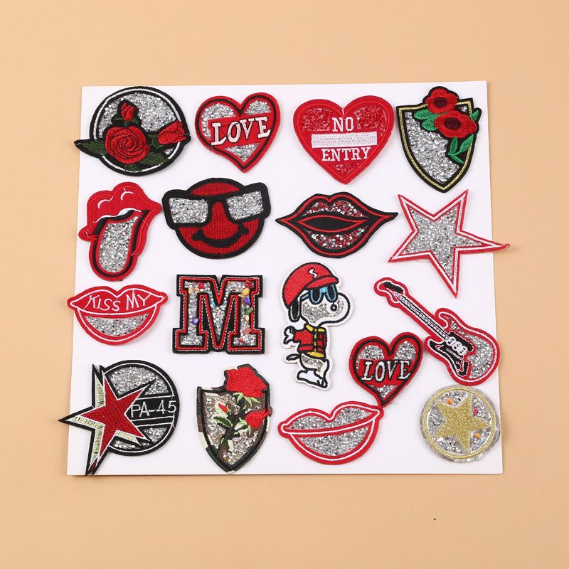 爆款服装箱包装饰包边织标 流行皮带标 辅料修补绣标