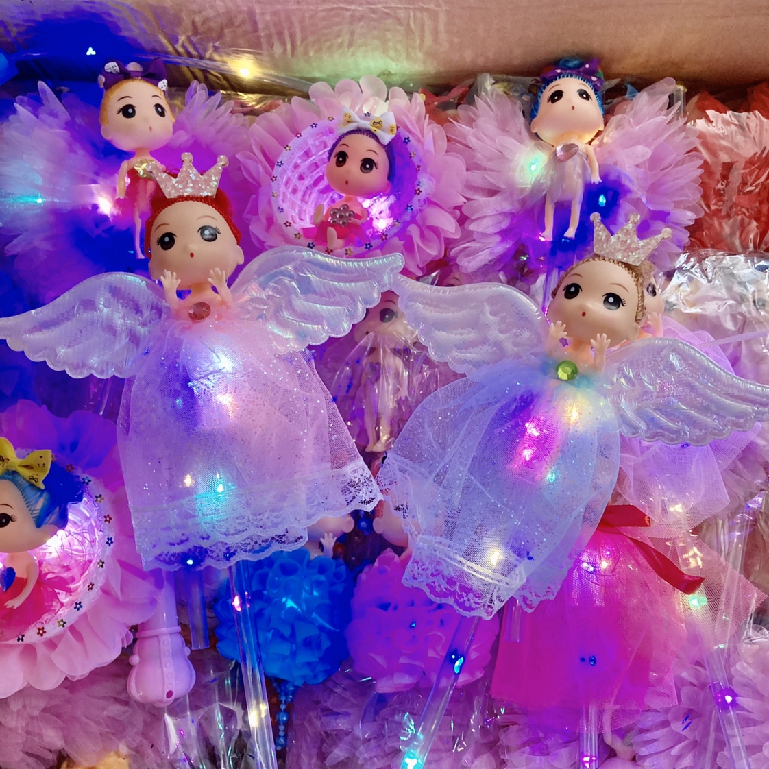 新款发光玩具天使娃娃仙女棒魔法棒地推礼品夜市地摊儿童详情图6