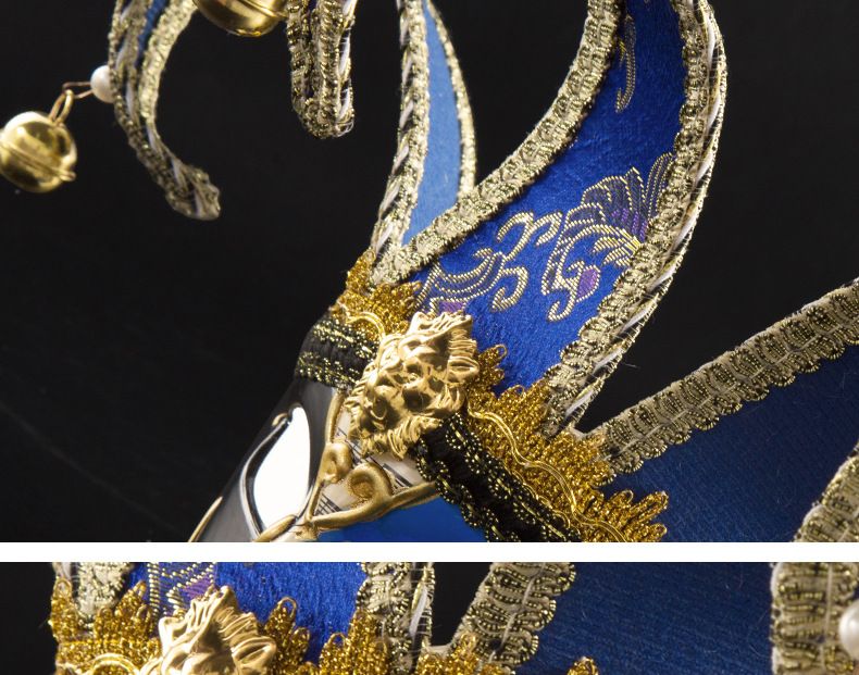 Cross-Border Supply Selling Clown Flat Head Triangle Stage Performance Party Carnival Venice High-End Opera Mask undefined