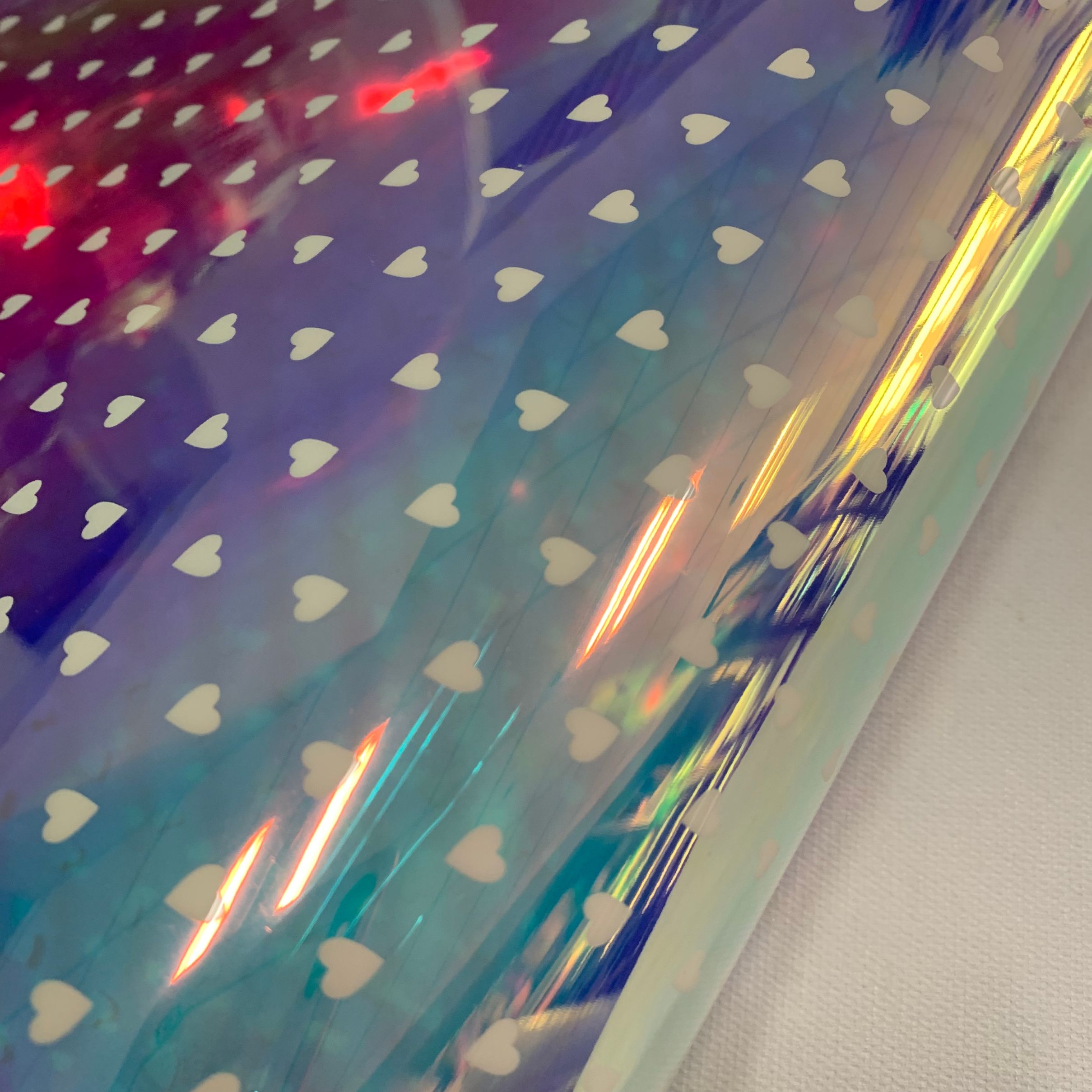 New TPU rainbow iridesy embossed film detail image 8