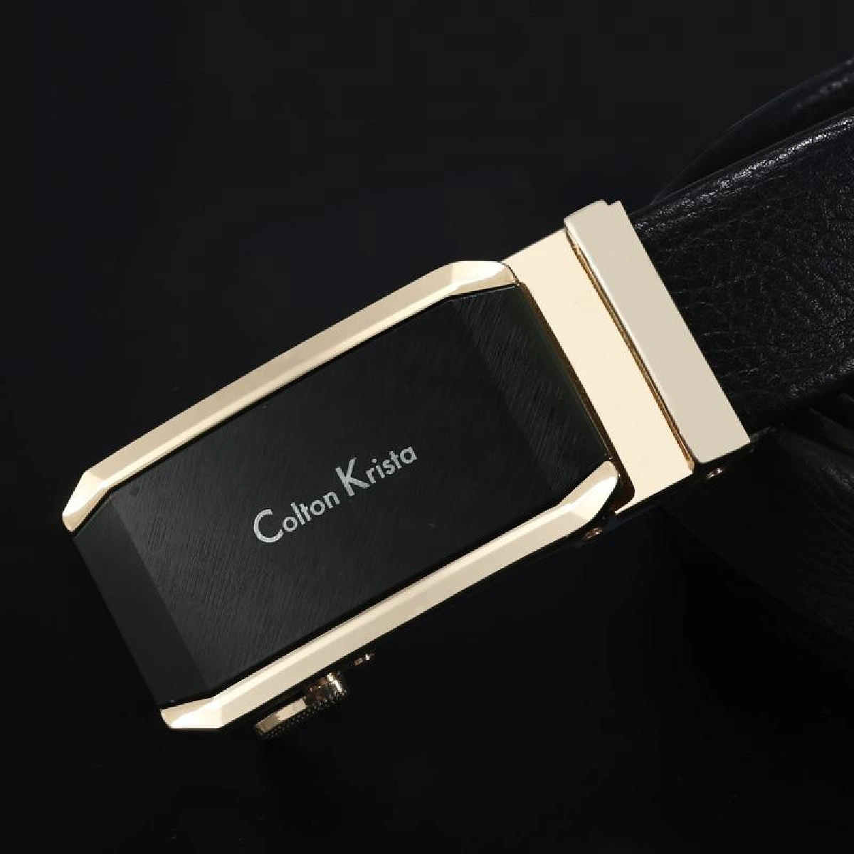 Men's personalized and fashionable leather alloy automatic buckle business versatile young people's belt wholesale bestseller at street stalls detail image 9