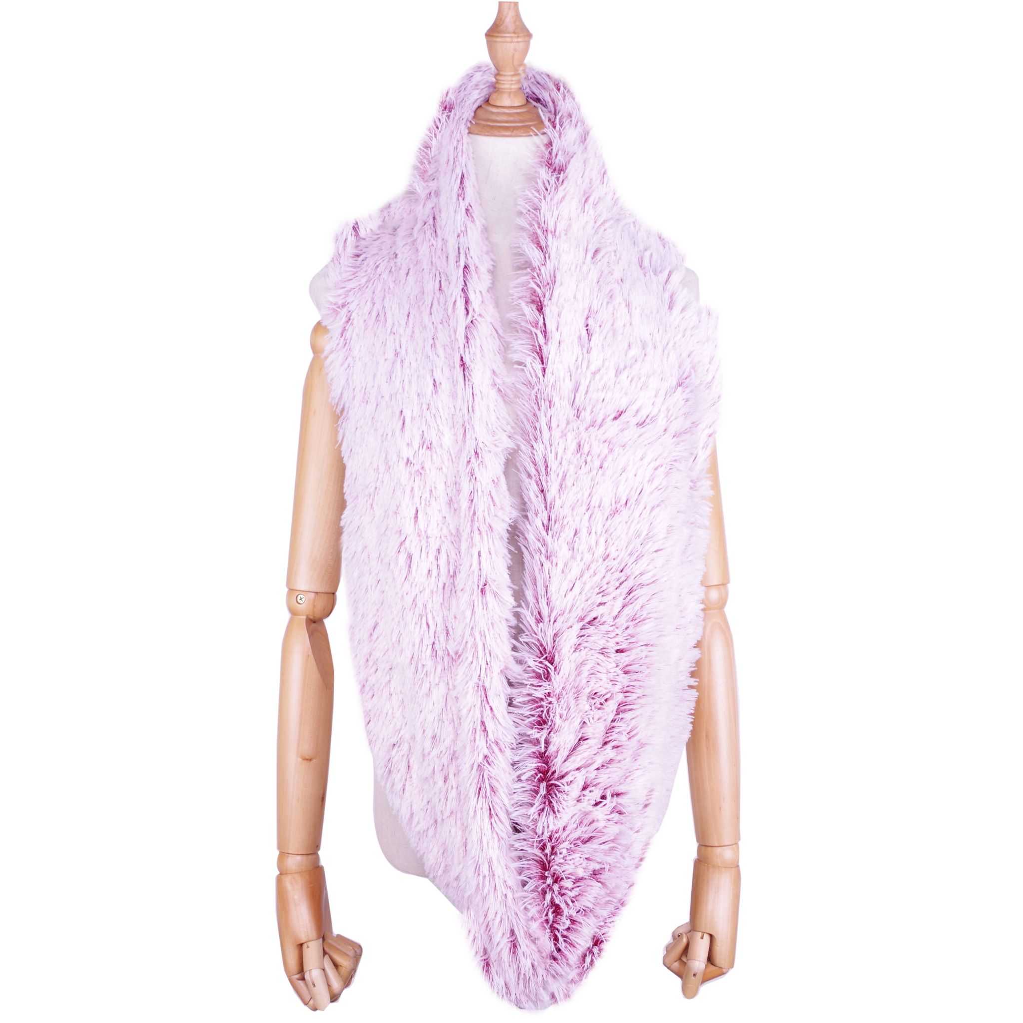 Two-Color Forty Hair Long Neck Plush Neck Autumn Winter Application Scenario