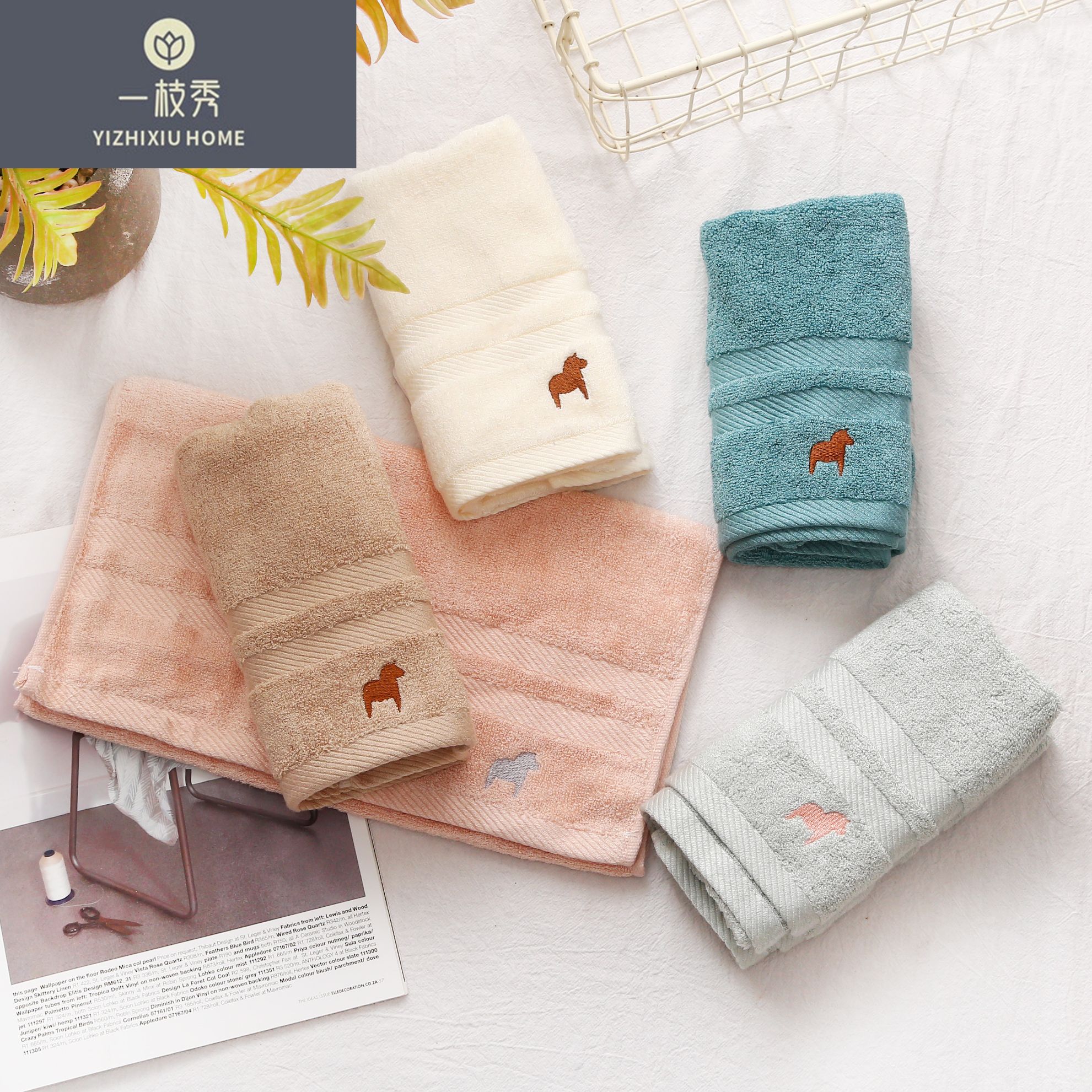 Yiwu quality products: Crystal Love Towel, Bamboo Fiber towel, Absorbent towel, Soft to the touch, 5136 detail image 6