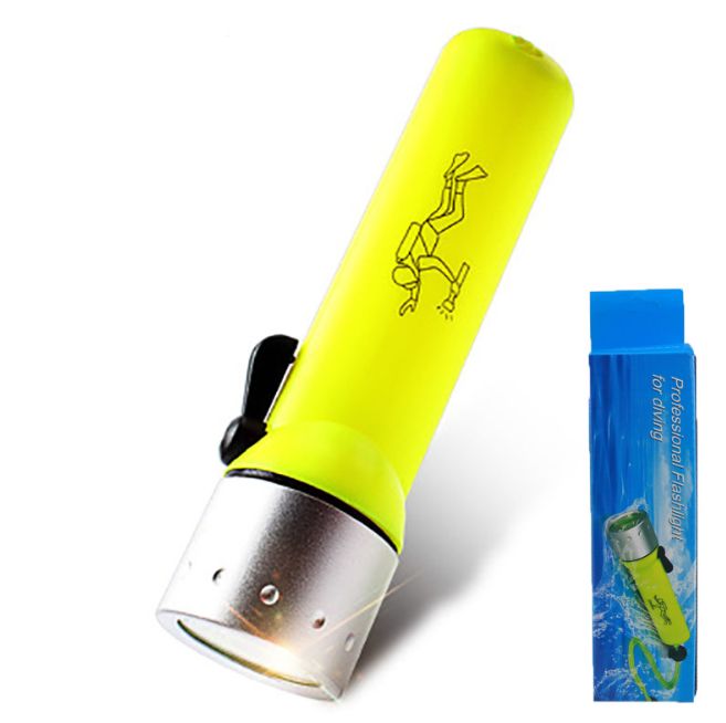潜水灯手电筒 强光LED手电筒 塑料防水手电筒 4节五号电池