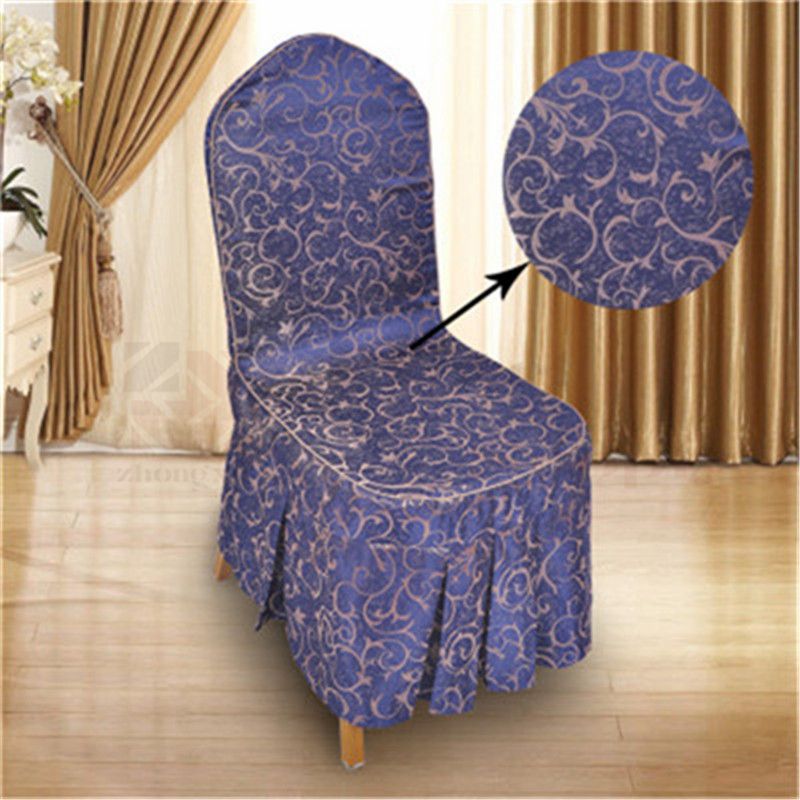 酒店饭店餐厅宴会椅提花椅套 可订制尺寸花型详情图10
