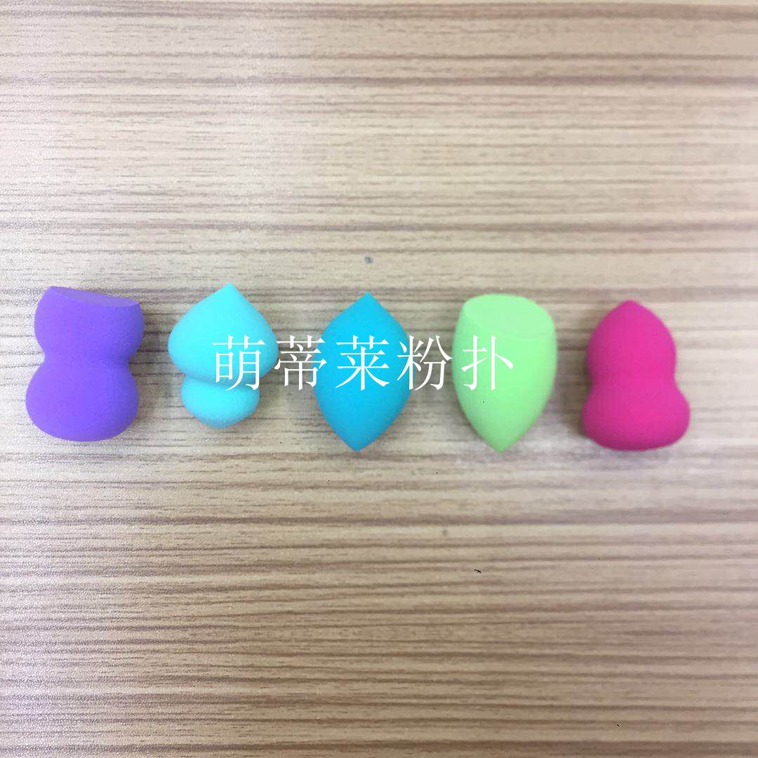 Non-latex irregular-shaped mini powder puff beauty egg gourd powder puff factory direct sales Specification image