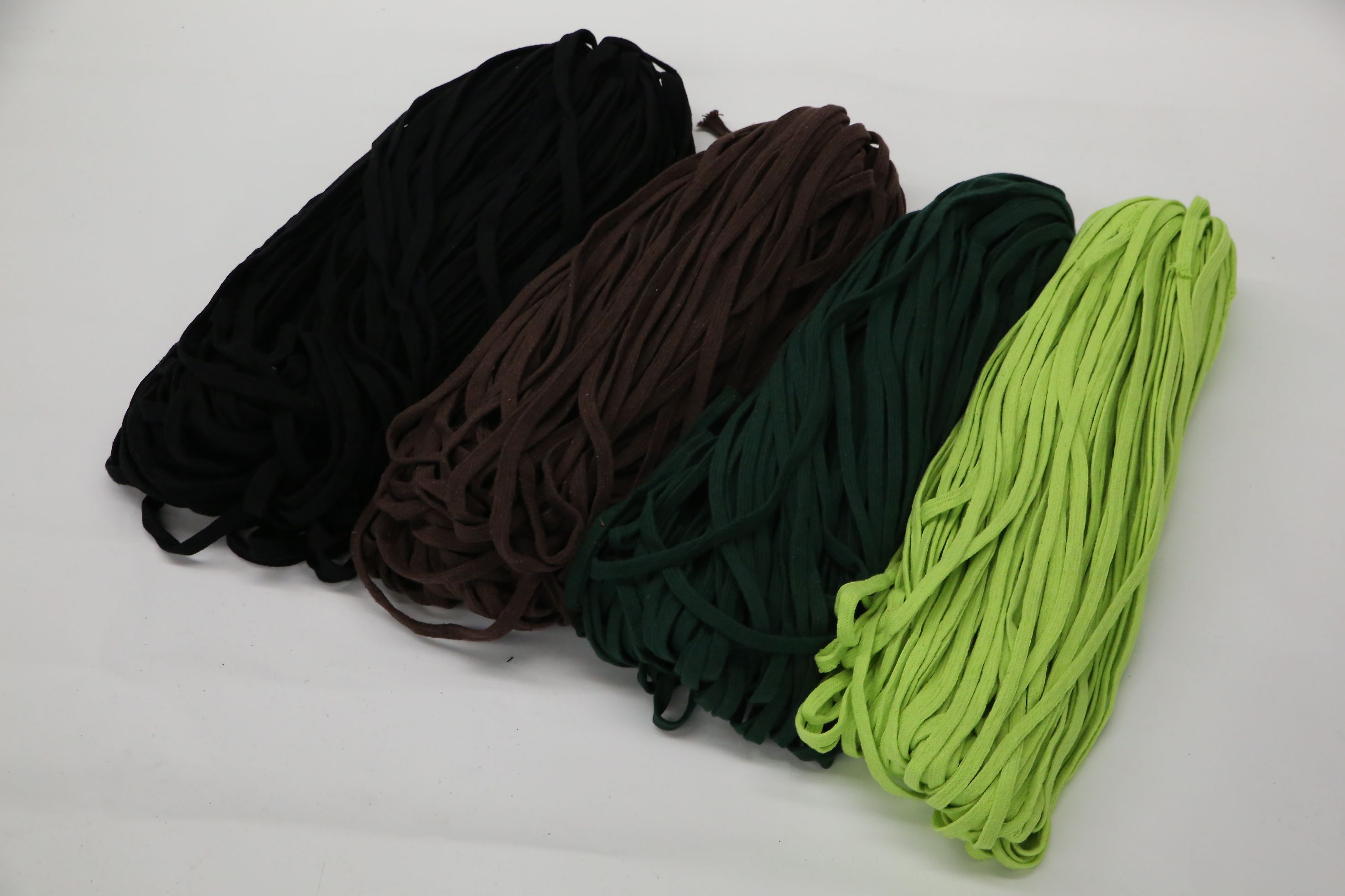 Colored Cotton Flat Rope 1Cm,1.2Cm1.5cm,2Cm.2.5cm Wide Specification drawing