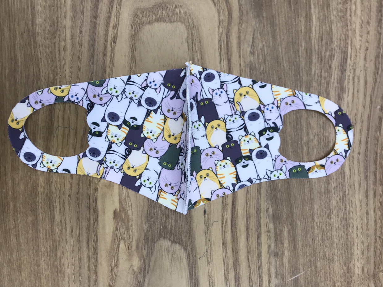 儿童印花彩色明星口罩防尘防晒透气可水洗猫【外贸专供】民用民用民用民用