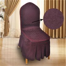 酒店饭店餐厅宴会椅提花椅套 可订制尺寸花型