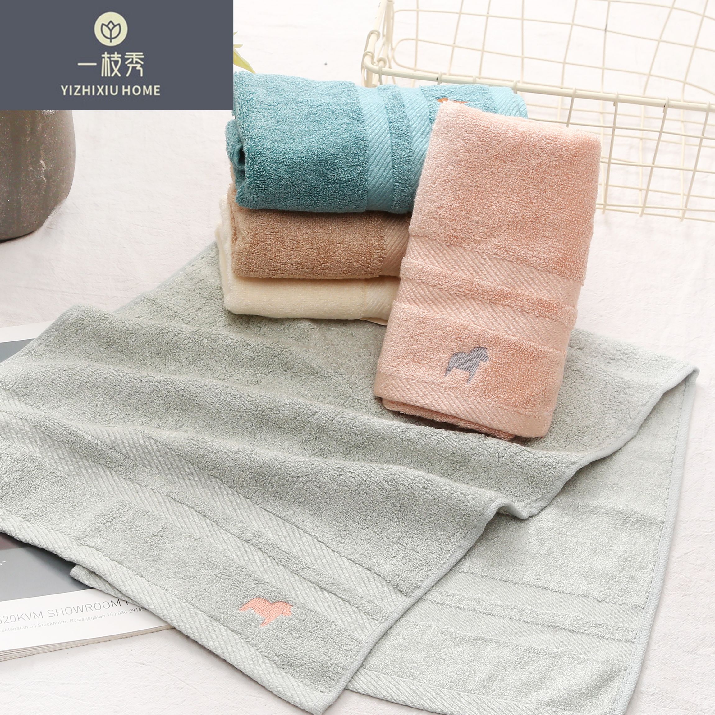 Yiwu quality products: Crystal Love Towel, Bamboo Fiber towel, Absorbent towel, Soft to the touch, 5136 detail image 4