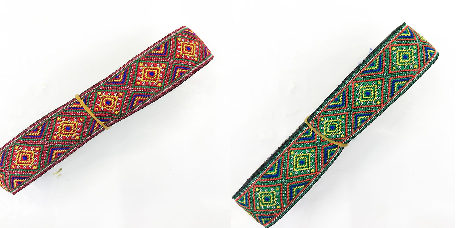 2.5Cm Factory Direct Minority Lace Accessories Polyester Embroidery Jacquard Webber Application Scenario