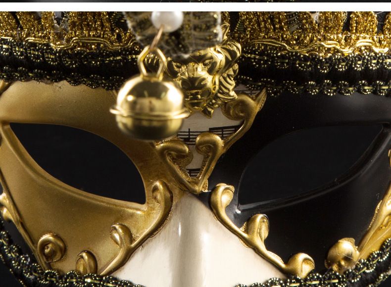 Cross-Border Supply Selling Clown Flat Head Triangle Stage Performance Party Carnival Venice High-End Opera Mask undefined