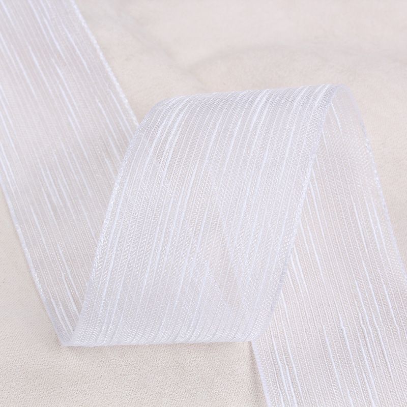 厂家直销韩国织带硬网条纹跳线雪纱带服装服饰DIY手工发饰蝴蝶结详情图7