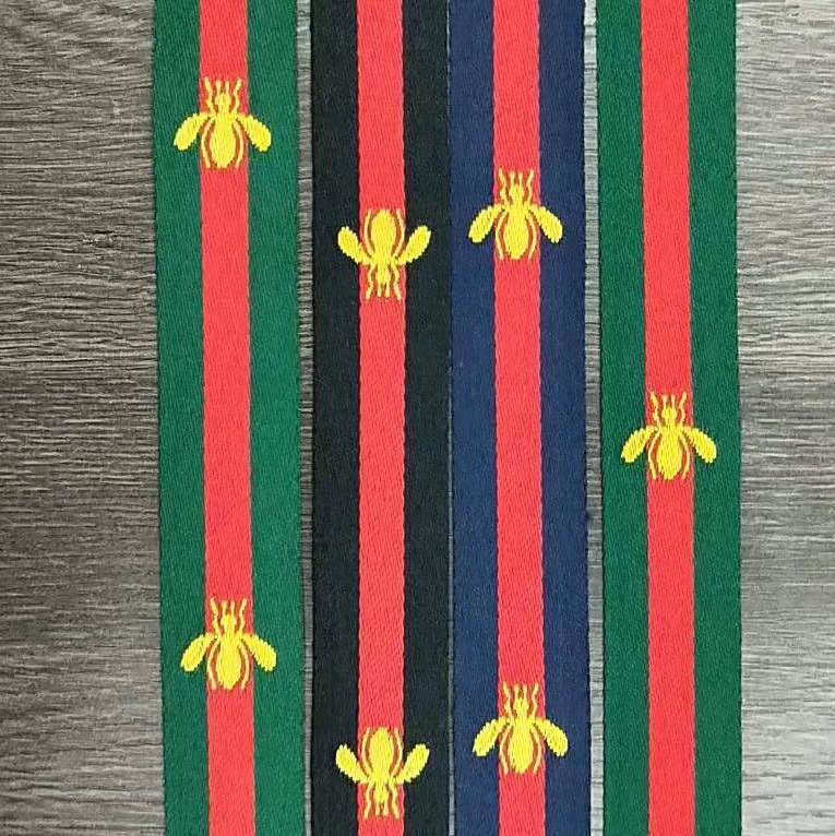 羽禾织带2.5CM蜜纹 蜜蜂带 头饰发圈 带花艺礼品包装丝带缎带蛋糕盒喜糖盒扎绳配件