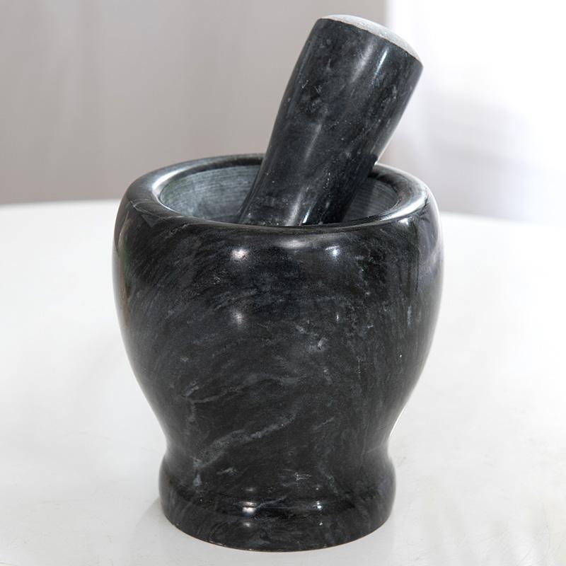 Factory direct sales of garlic bowls, garlic pounding machines, jade garlic mortars, stone mortars, farm-style coarse pottery vegetable pounding bowls, grinders, and medicine pounding bowls Specification image